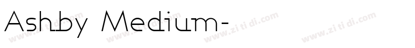 Ashby Medium字体转换